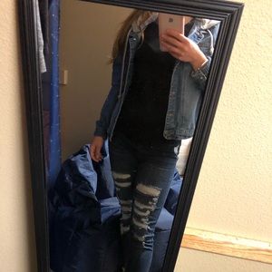 Black Faded Glory ribbed sweater